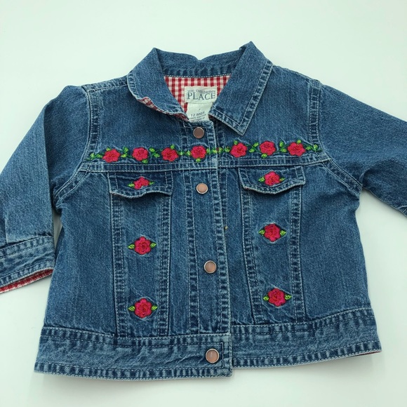 The Children's Place Other - Childrens Place 12 Mo Top Shirt Red Gingham Denim
